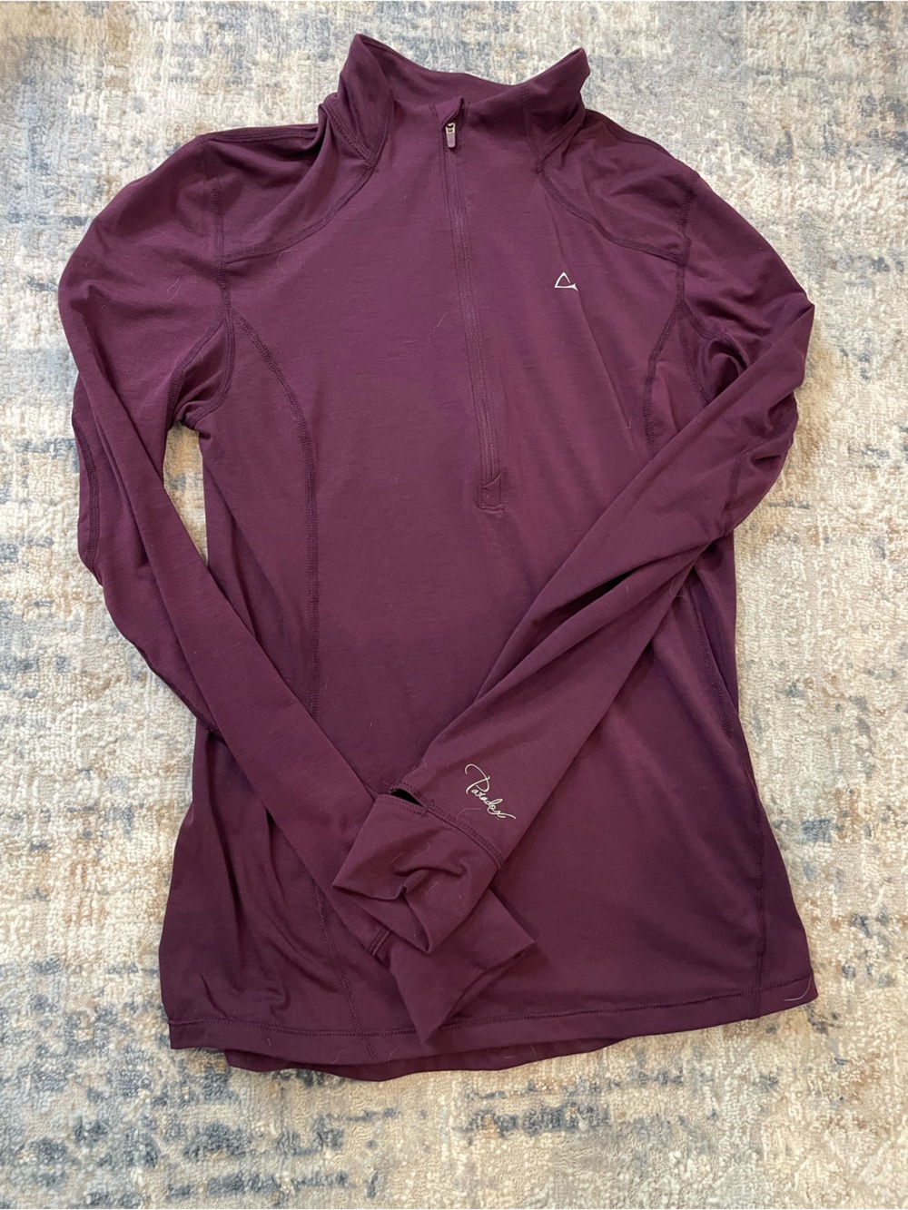 Paradox Women's Long Sleeve Half-Zip Pullover - Deep Plum